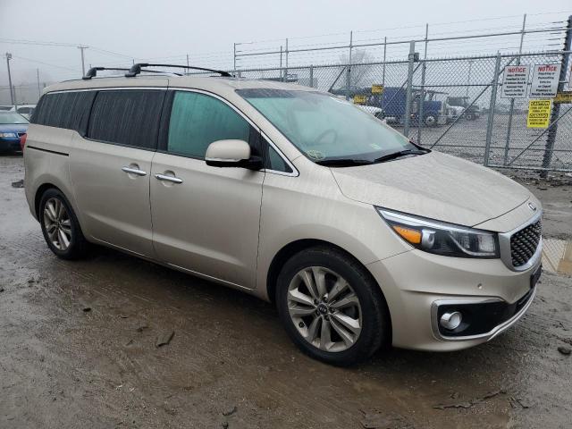 KNDME5C1XF6027359 - 2015 KIA SEDONA SXL TAN photo 4