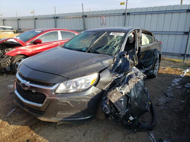 1G11C5SL9FF216346 - 2015 CHEVROLET MALIBU 1LT ნაცრისფერი ფოტო 2
