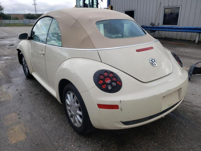 3VWRF31Y96M320433 - 2006 VOLKSWAGEN NEW BEETLE 奶油色 照片 3