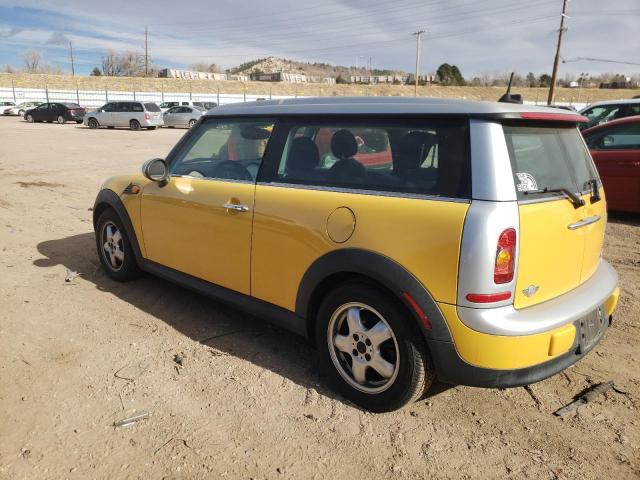 WMWML33588TJ46767 - 2008 MINI COOPER CLU YELLOW photo 2