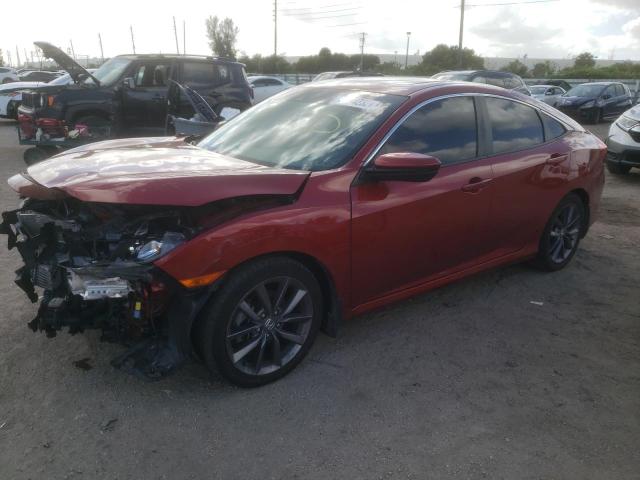 19XFC1F7XLE003396 - 2020 HONDA CIVIC EXL 红色 照片 1