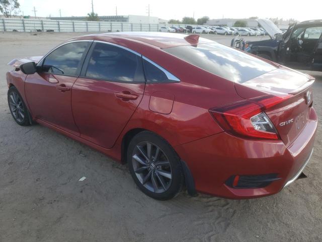19XFC1F7XLE003396 - 2020 HONDA CIVIC EXL 红色 照片 2