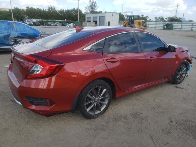 19XFC1F7XLE003396 - 2020 HONDA CIVIC EXL 红色 照片 3
