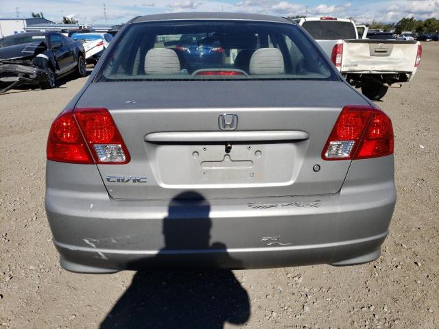 2HGES16375H565776 - 2005 HONDA CIVIC DX V SILVER photo 6