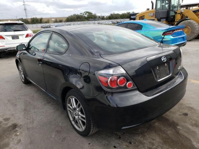 JTKDE167280257775 - 2008 TOYOTA SCION TC BLACK photo 2