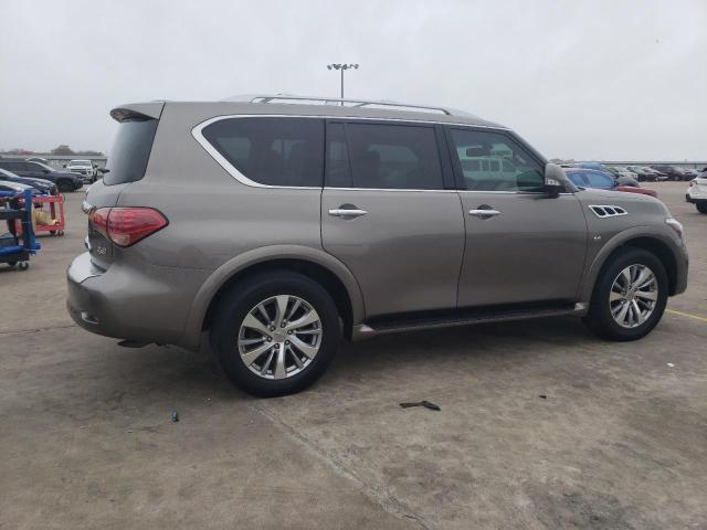 JN8AZ2NF3F9574183 - 2015 INFINITI QX80 BEIGE photo 3