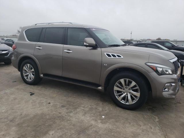 JN8AZ2NF3F9574183 - 2015 INFINITI QX80 BEIGE photo 4