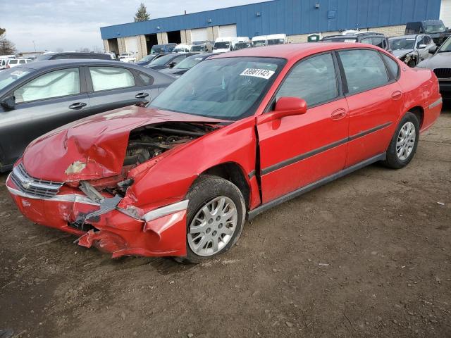 2G1WF52E959238837 - 2005 CHEVROLET IMPALA RED photo 1