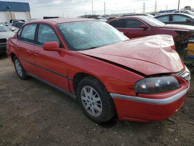 2G1WF52E959238837 - 2005 CHEVROLET IMPALA RED photo 4