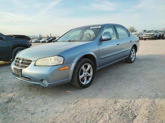 JN1CA31A8YT214668 - 2000 NISSAN MAXIMA GLE BLUE photo 1