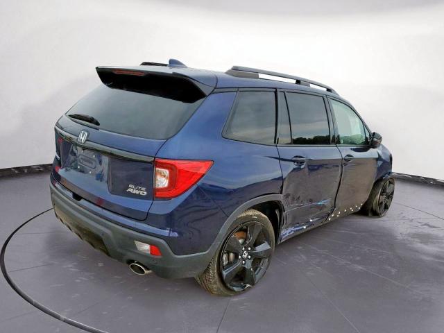 5FNYF8H0XLB004471 - 2020 HONDA PASSPORT E 蓝色 照片 4