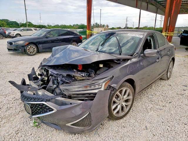 19UDE2F37LA006913 - 2020 ACURA ILX ნაცრისფერი ფოტო 2