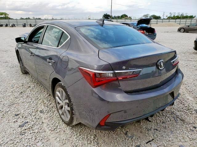 19UDE2F37LA006913 - 2020 ACURA ILX ნაცრისფერი ფოტო 3