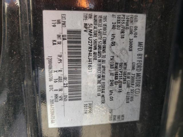 5LMFU27R94LJ41631 - 2004 LINCOLN NAVIGATOR 黑色 照片 13