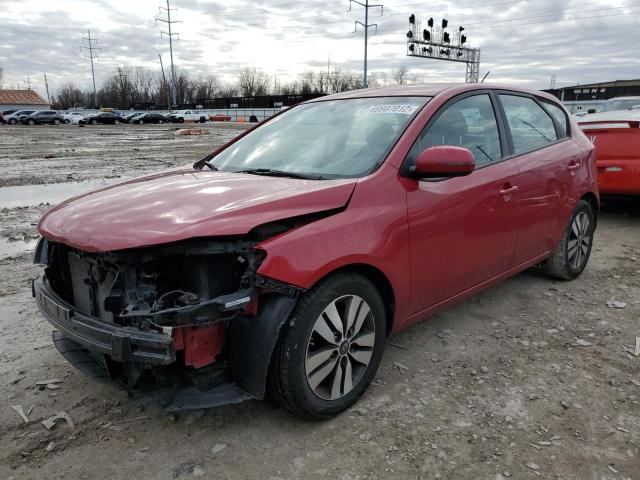 KNAFU5A27D5743952 - 2013 KIA FORTE EX MAROON photo 1