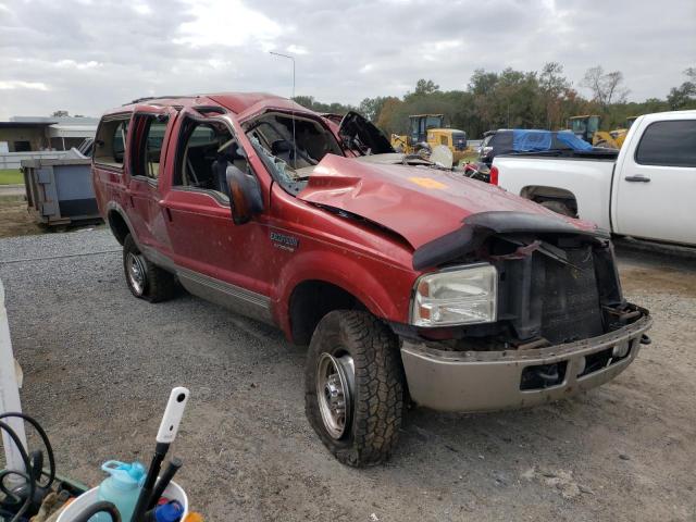 1FMSU45P45EA74375 - 2005 FORD EXCURSION RED photo 4