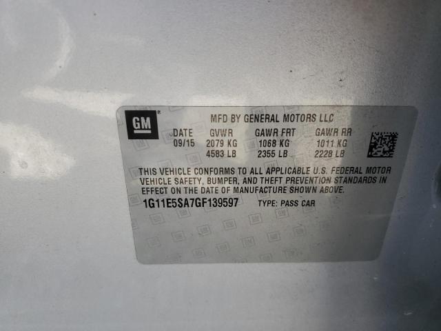 1G11E5SA7GF****** - 2016 CHEVROLET MALIBU LIM 银色 照片 13