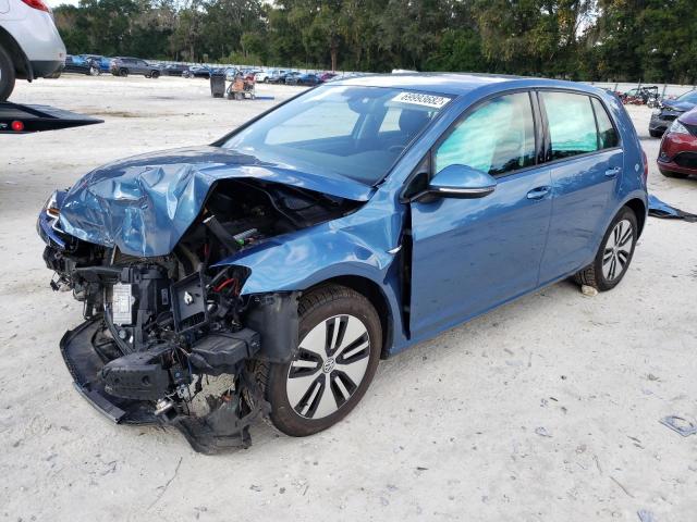 WVWPP7AU8GW913942 - 2016 VOLKSWAGEN E-GOLF SEL BLUE photo 1