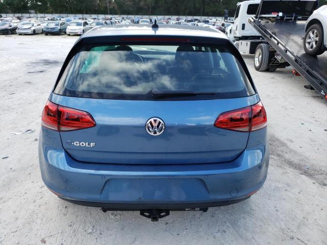 WVWPP7AU8GW913942 - 2016 VOLKSWAGEN E-GOLF SEL BLUE photo 6