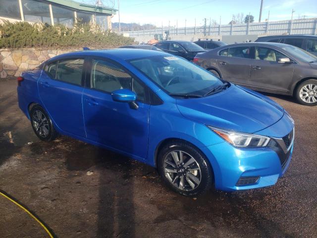 3N1CN8EV2ML876310 - 2021 NISSAN VERSA SV BLUE photo 4