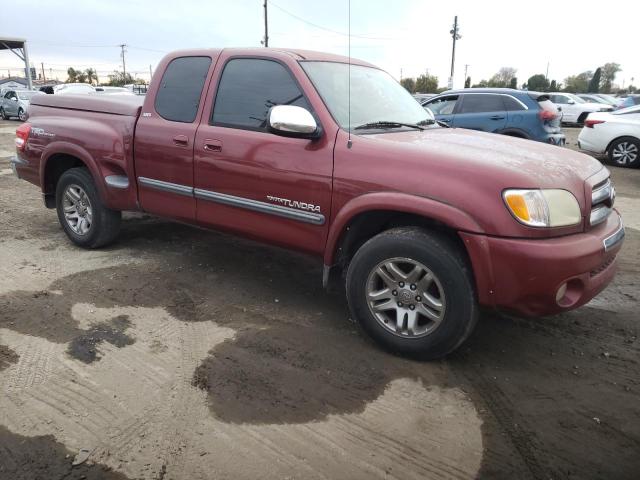 5TBRT34134S449526 - 2004 TOYOTA TUNDRA ACC BURGUNDY photo 4