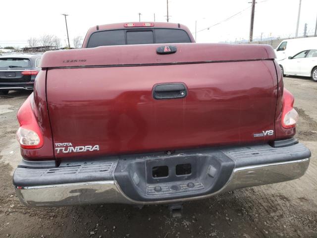 5TBRT34134S449526 - 2004 TOYOTA TUNDRA ACC BURGUNDY photo 6