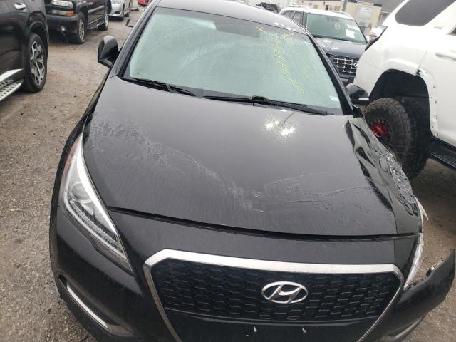 KMHE24L12GA016292 - 2016 HYUNDAI SONATA HYB BLACK photo 5