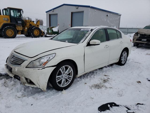 JN1CV6AR5DM354614 - 2013 INFINITI G37 WHITE photo 1