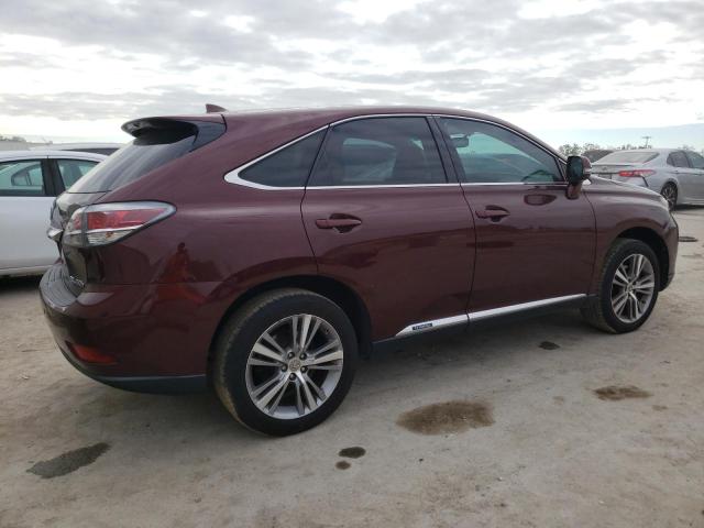 2T2ZB1BA4FC002261 - 2015 LEXUS RX 450H BURGUNDY photo 3