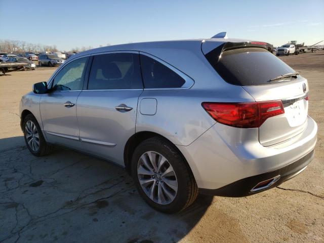 5FRYD3H49EB010159 - 2014 ACURA MDX TECHNO GRAY photo 2