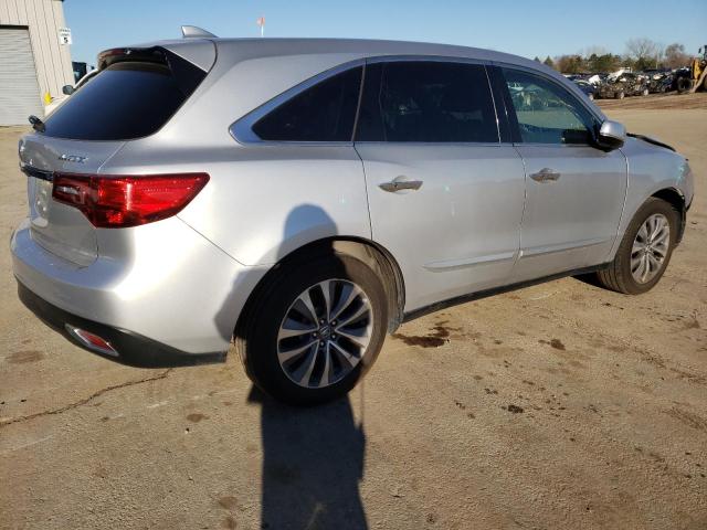 5FRYD3H49EB010159 - 2014 ACURA MDX TECHNO GRAY photo 3