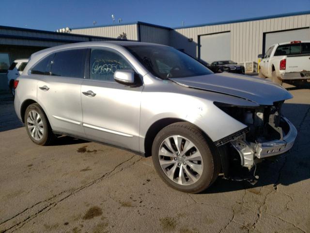 5FRYD3H49EB010159 - 2014 ACURA MDX TECHNO GRAY photo 4