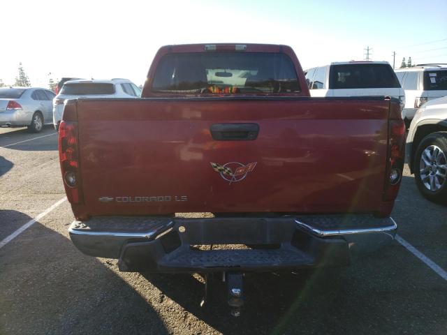 1GCCS136848162091 - 2004 CHEVROLET COLORADO BURGUNDY photo 6