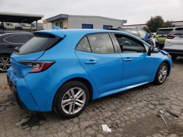 JTNK4RBE1K3046203 - 2019 TOYOTA COROLLA SE BLUE photo 3