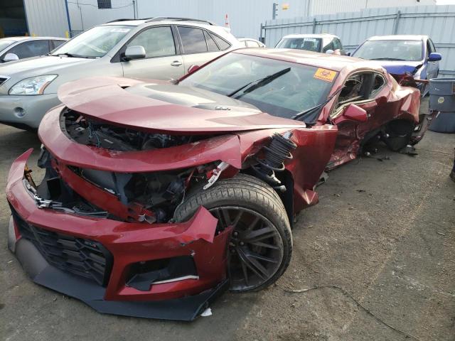1G1FJ1R6XH0199146 - 2017 CHEVROLET CAMARO ZL1 勃艮第红 照片 2