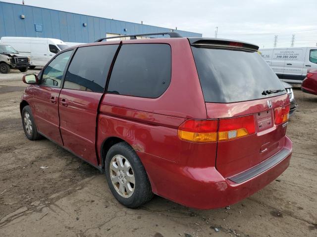 5FNRL18094B022451 - 2004 HONDA ODYSSEY EX MAROON photo 2