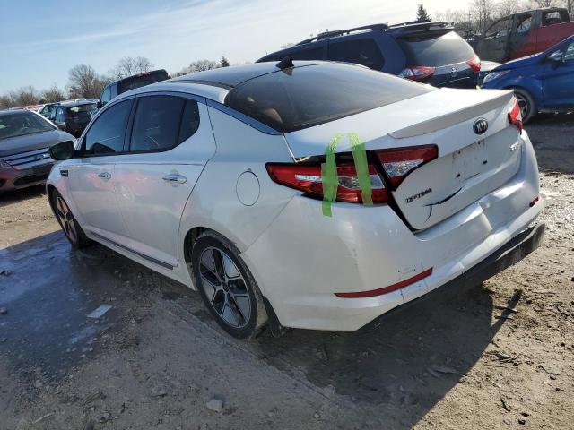 KNAGM4AD2C5024221 - 2012 KIA OPTIMA HYB WHITE photo 2