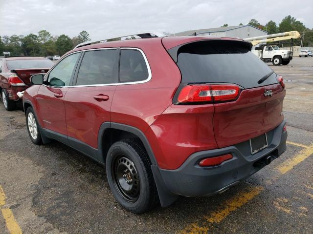 1C4PJLCB5FW707594 - 2015 JEEP CHEROKEE L RED photo 2