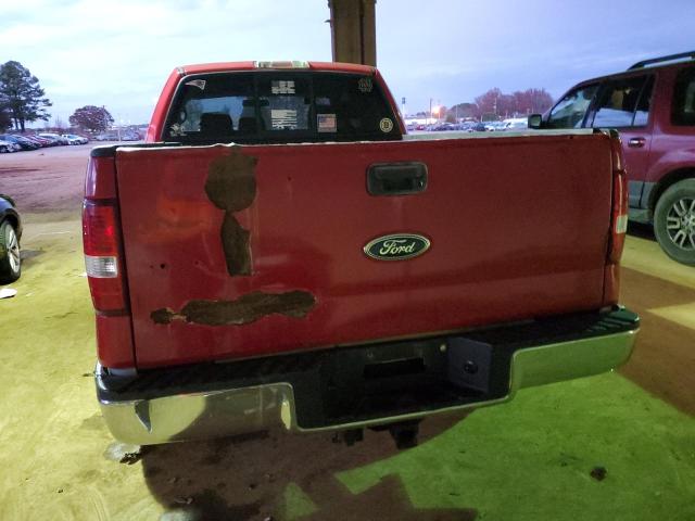 1FTPX12525NA92361 - 2005 FORD F150 RED photo 6