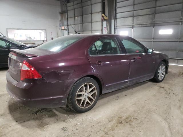 3FAHP0JA2CR238044 - 2012 FORD FUSION SEL BURGUNDY photo 3