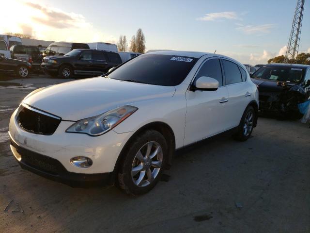 JNKAJ09E38M301784 - 2008 INFINITI EX35 BASE WHITE photo 1