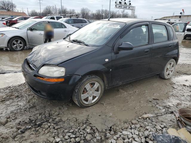 KL1TD66628B234163 - 2008 CHEVROLET AVEO BASE BLACK photo 1