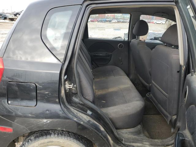 KL1TD66628B234163 - 2008 CHEVROLET AVEO BASE BLACK photo 10