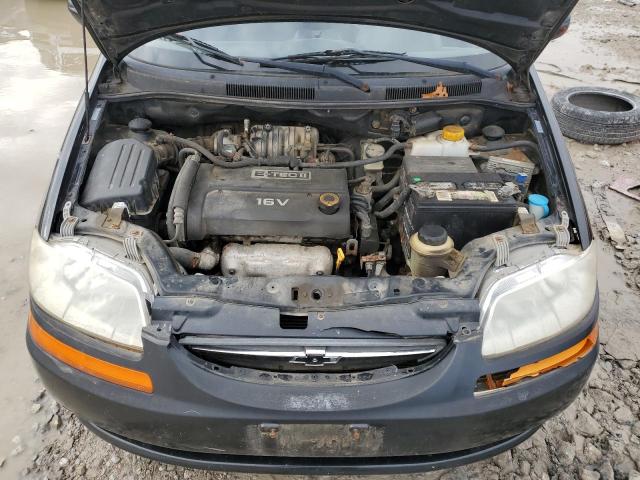 KL1TD66628B234163 - 2008 CHEVROLET AVEO BASE BLACK photo 11