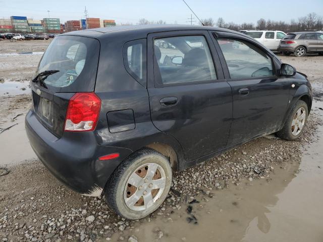 KL1TD66628B234163 - 2008 CHEVROLET AVEO BASE BLACK photo 3