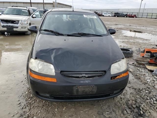 KL1TD66628B234163 - 2008 CHEVROLET AVEO BASE BLACK photo 5