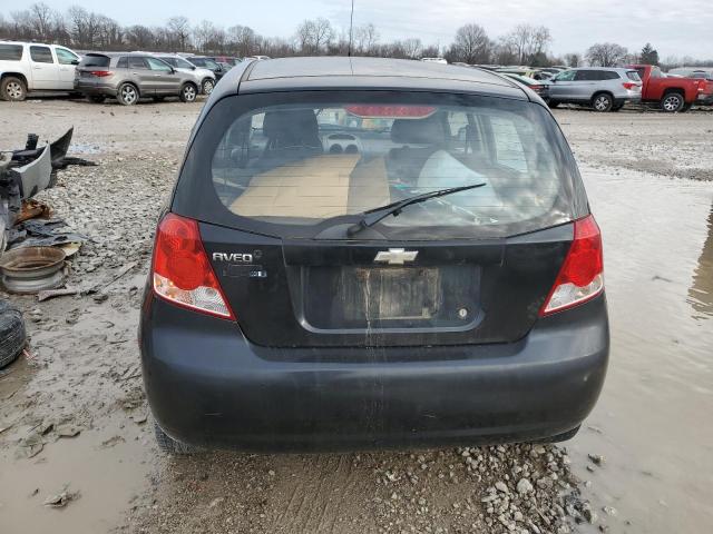 KL1TD66628B234163 - 2008 CHEVROLET AVEO BASE BLACK photo 6