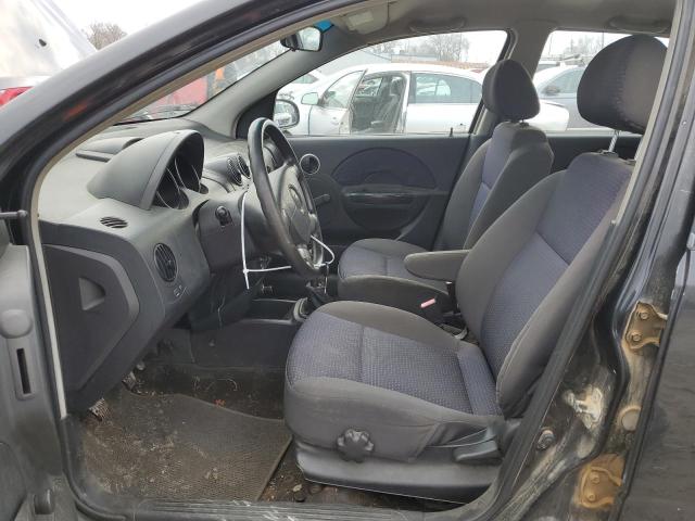 KL1TD66628B234163 - 2008 CHEVROLET AVEO BASE BLACK photo 7