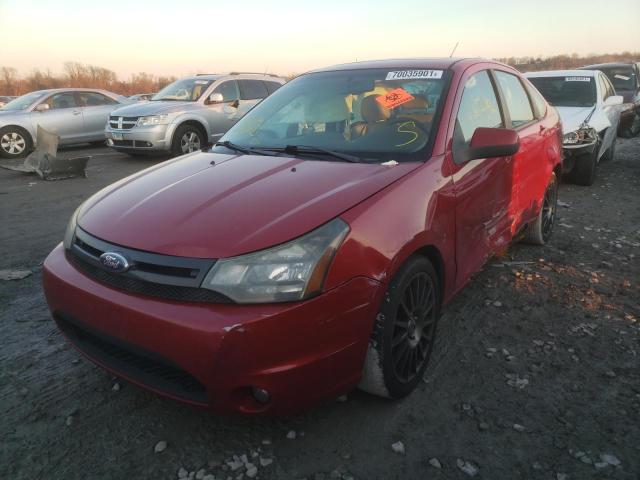 1FAHP3GN8BW204102 - 2011 FORD FOCUS RED photo 2