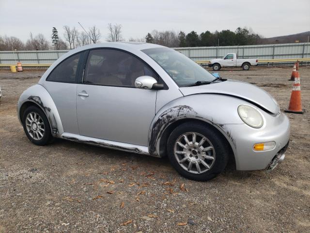 3VWCK31C25M****** - 2005 VOLKSWAGEN NEW BEETLE SILVER photo 4